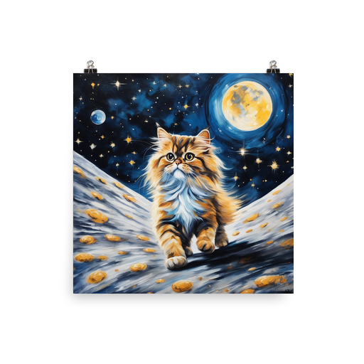 PugMug Custom Tabby Persian Cat Poster