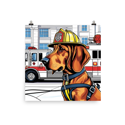 PugMug Custom Bloodhound Poster