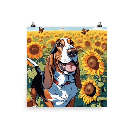 PugMug Custom Basset Hound Poster