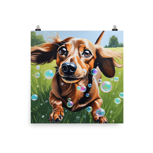 PugMug Custom Tan Dachshund Poster