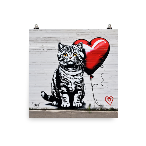 PugMug Custom Tabby Scottish Fold Cat Poster