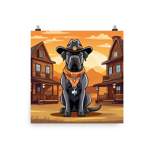 PugMug Custom Cane Corso Poster