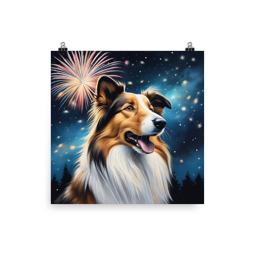 PugMug Custom Collie Poster