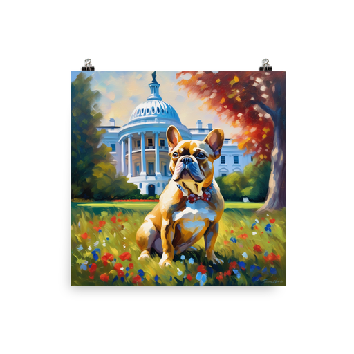 PugMug Custom Tan French Bulldog Poster