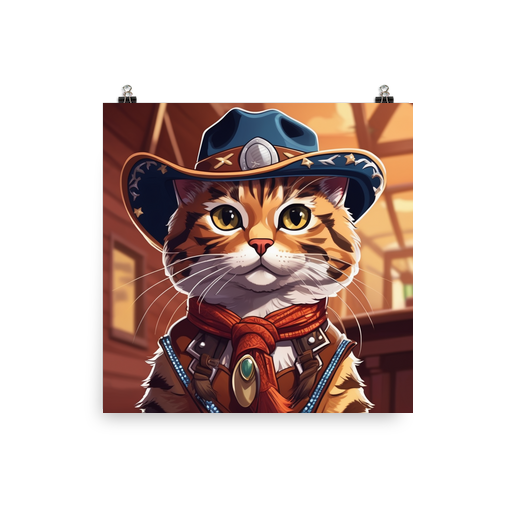 PugMug Custom Tabby Exotic Cat Poster