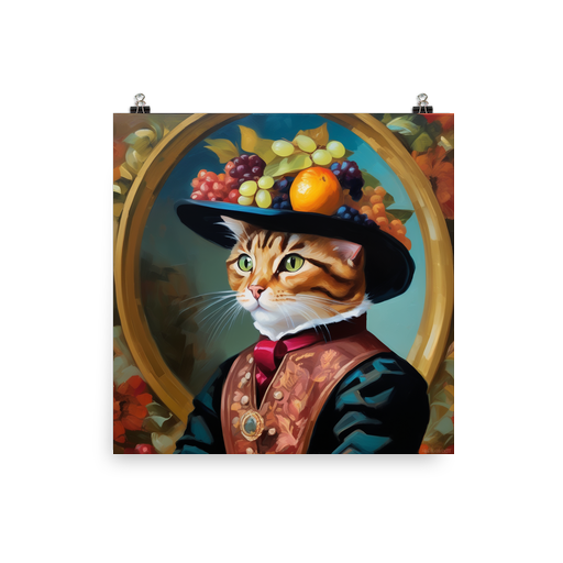 PugMug Custom Tabby Exotic Cat Poster