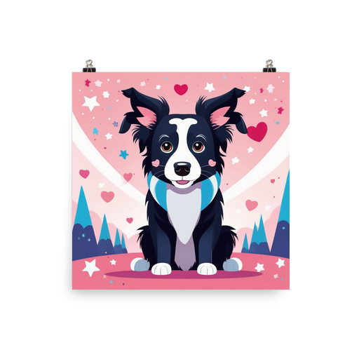 PugMug Custom Border Collie Poster