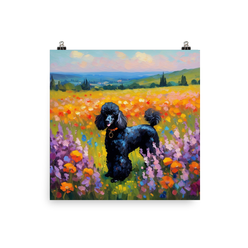 PugMug Custom Black Poodle Poster