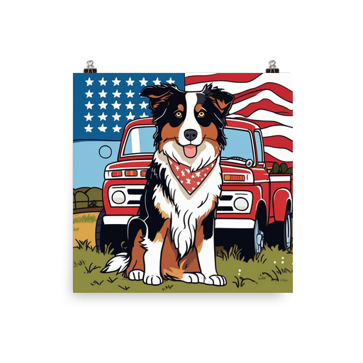 PugMug Custom Australian Shepherd Dog Poster