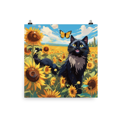 PugMug Custom Black Ragdoll Cat Poster