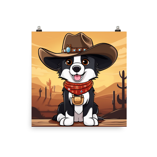 PugMug Custom Border Collie Poster