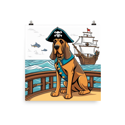 PugMug Custom Bloodhound Poster