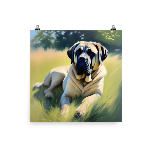 PugMug Custom Mastiff Poster