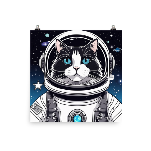 PugMug Custom Black Ragdoll Cat Poster
