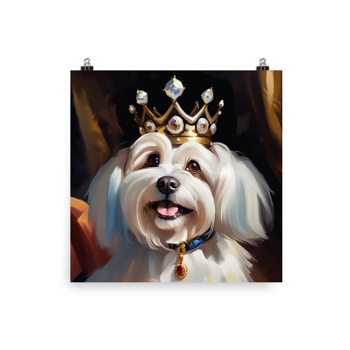 PugMug Custom White Havanese Dog Poster