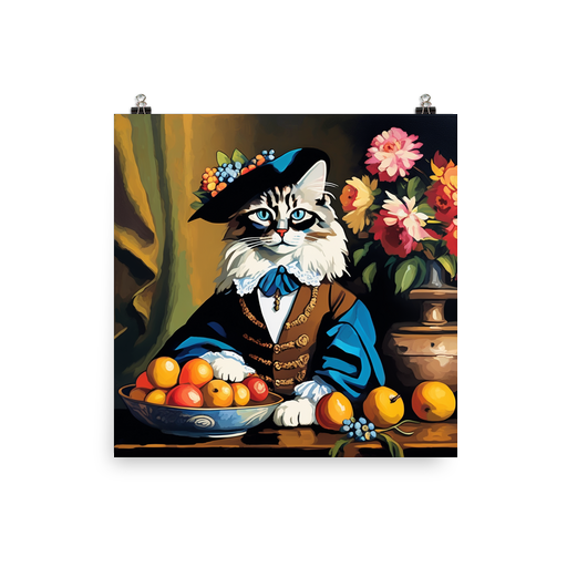 PugMug Custom Tabby Ragdoll Cat Poster