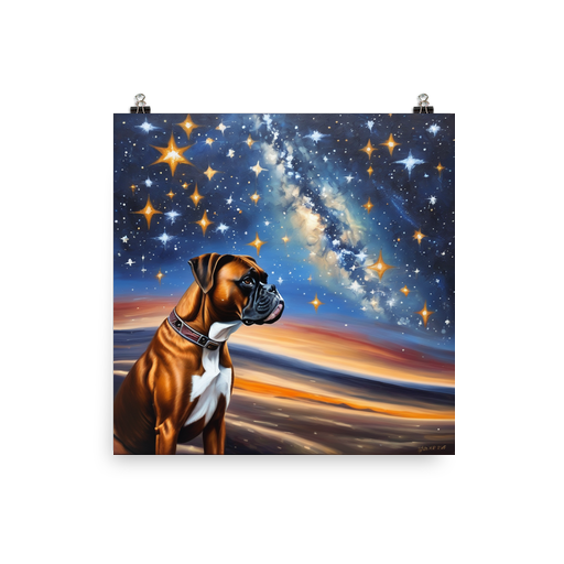 PugMug Custom Boxer Dog Poster