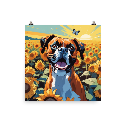 PugMug Custom Boxer Dog Poster