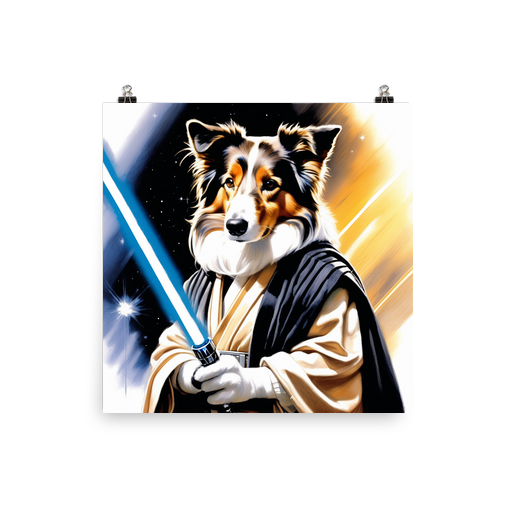 PugMug Custom Collie Poster