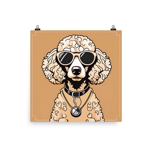 PugMug Custom Tan Poodle Poster