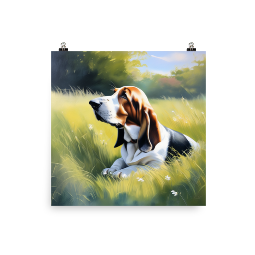 PugMug Custom Basset Hound Poster