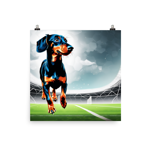 PugMug Custom Black Dachshund Poster