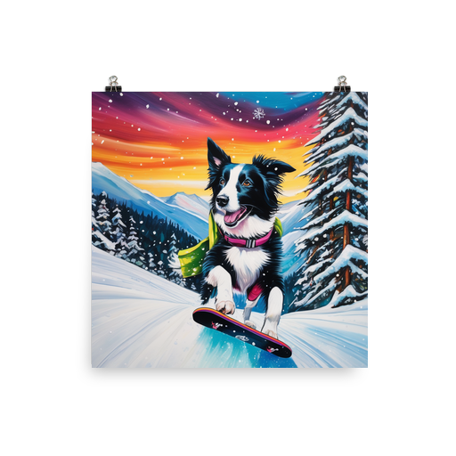 PugMug Custom Border Collie Poster
