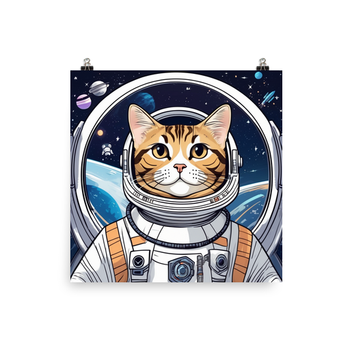 PugMug Custom Tabby American Shorthair Cat Poster