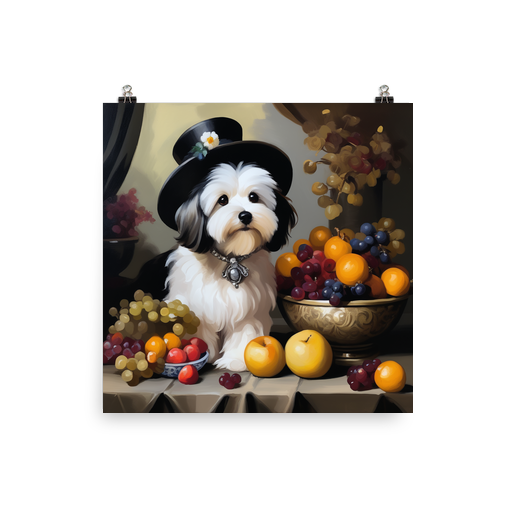 PugMug Custom Black-and-white Havanese Dog Poster