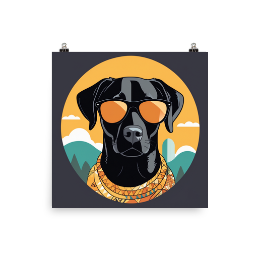 PugMug Custom Black Labrador Retriever Poster