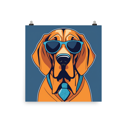 PugMug Custom Bloodhound Poster