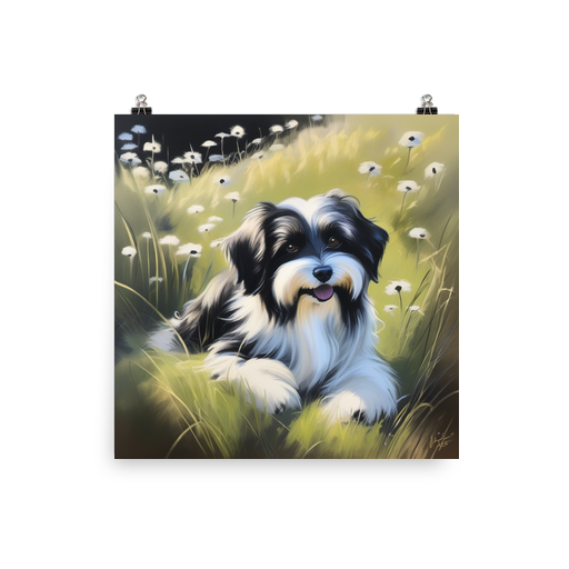 PugMug Custom Black-and-white Havanese Dog Poster