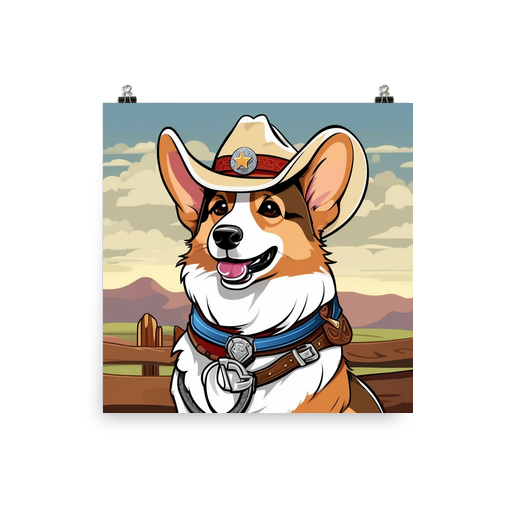 PugMug Custom Pembroke Welsh Corgi Poster