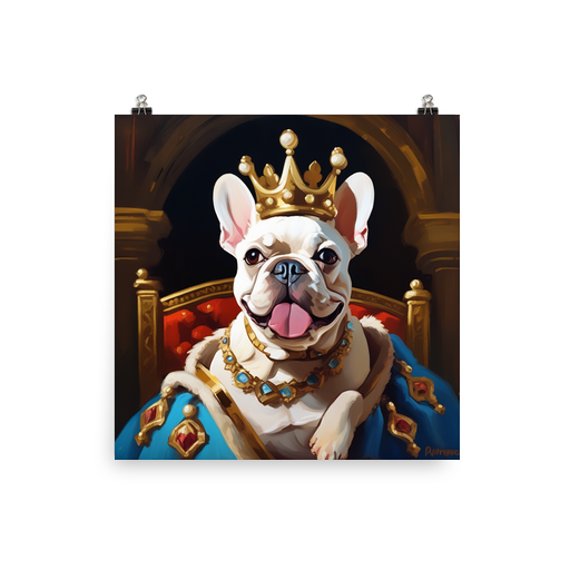 PugMug Custom White French Bulldog Poster