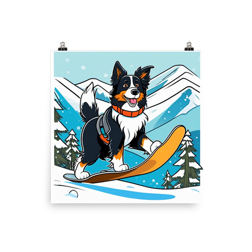 PugMug Custom Border Collie Poster