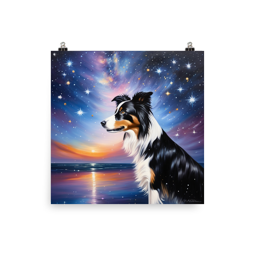 PugMug Custom Border Collie Poster