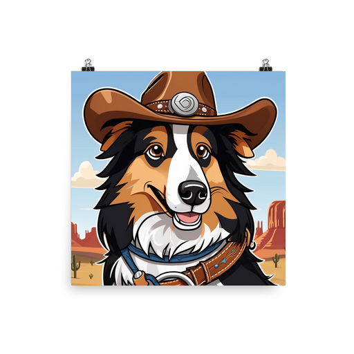 PugMug Custom Collie Poster