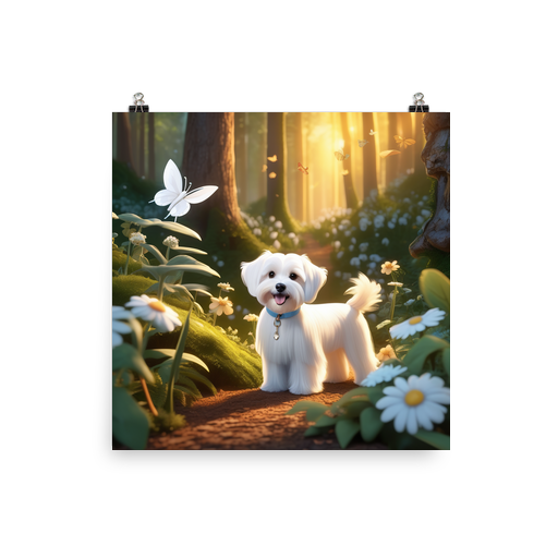 PugMug Custom White Havanese Dog Poster