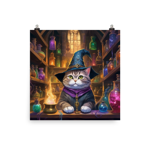 PugMug Custom Tabby British Shorthair Cat Poster