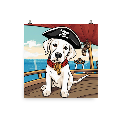 PugMug Custom White Labrador Retriever Poster