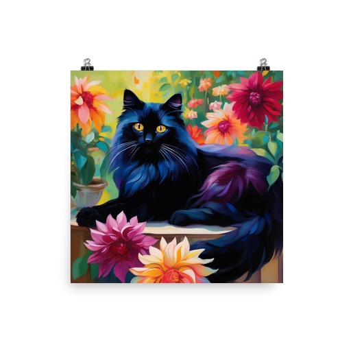 PugMug Custom Black Ragdoll Cat Poster