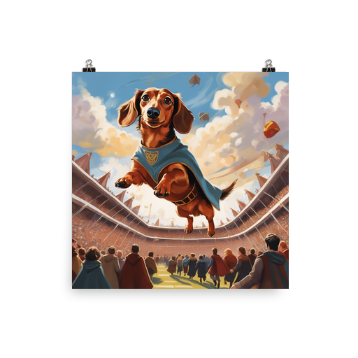 PugMug Custom Tan Dachshund Poster