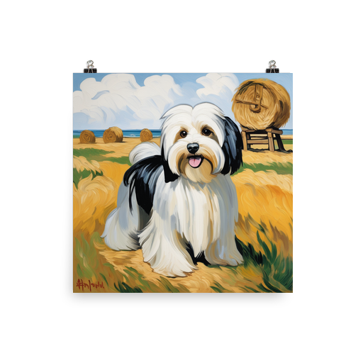 PugMug Custom Black-and-white Havanese Dog Poster