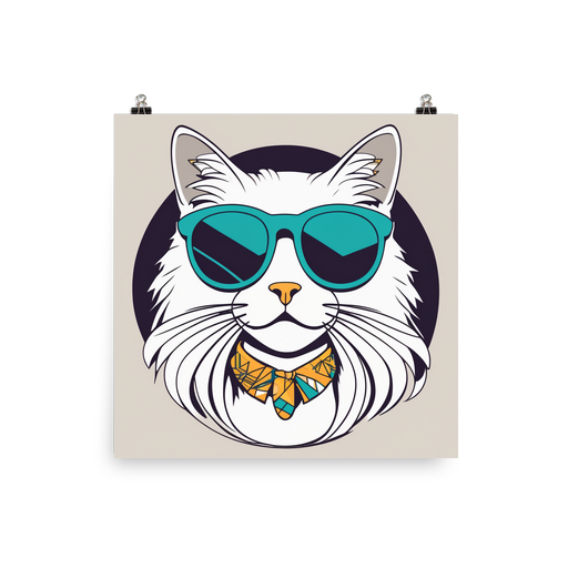 PugMug Custom White Ragdoll Cat Poster