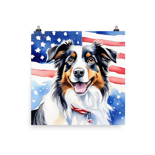 PugMug Custom Miniature American Shepherd Poster