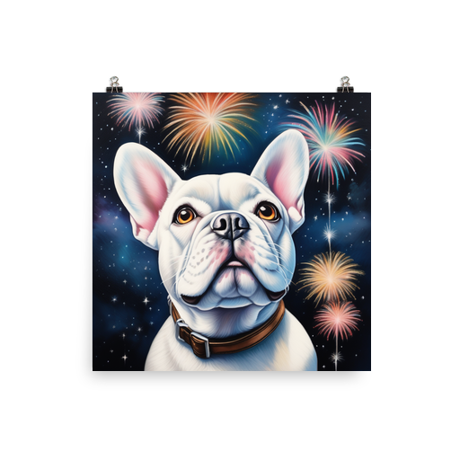 PugMug Custom White French Bulldog Poster