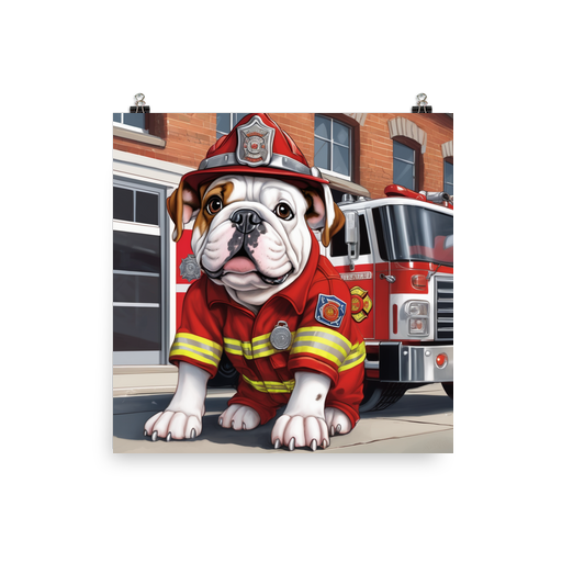 PugMug Custom Bulldog Poster