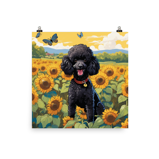 PugMug Custom Black Poodle Poster