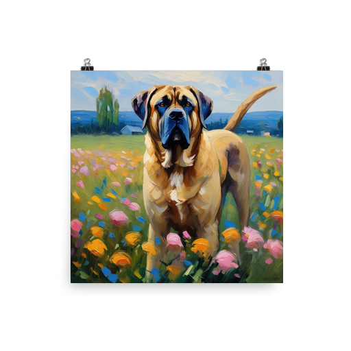PugMug Custom Mastiff Poster