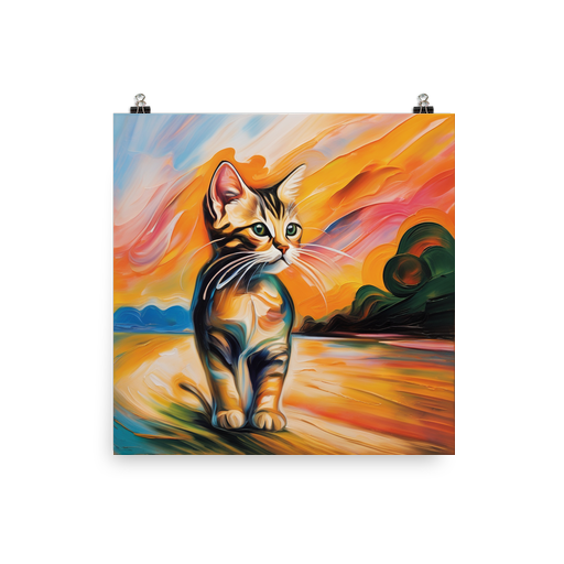 PugMug Custom Tabby Exotic Cat Poster